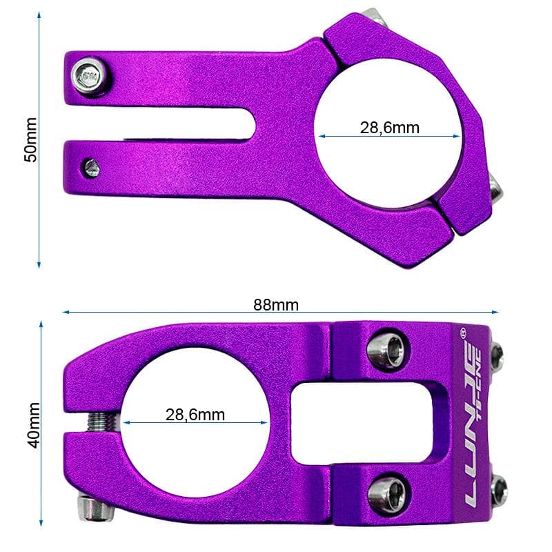 Vorbau für Lenker 31,8 mm EWPM-001 violett