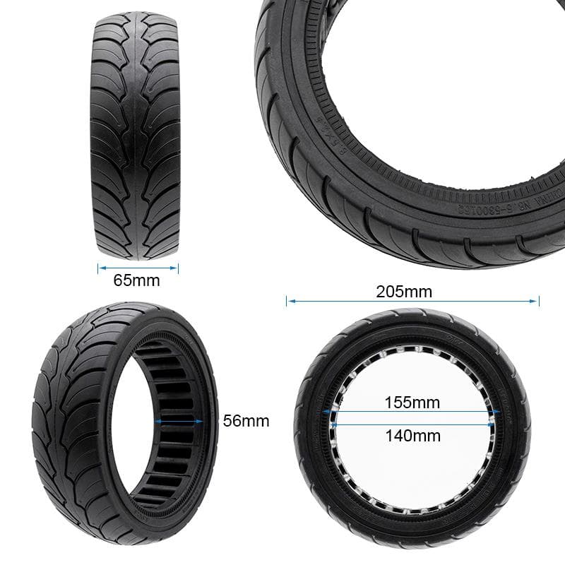 Ultraleicht Vollgummireifen 8,5x2-6,1/B58 ewheel