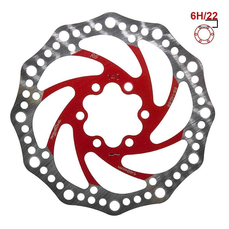 Bremsscheibe R6.1 140mm 6H rot