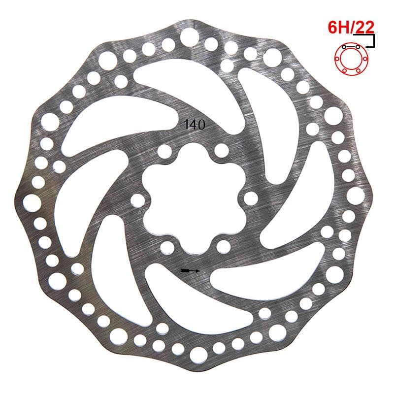 Bremsscheibe R6.1 140mm 6H Silber
