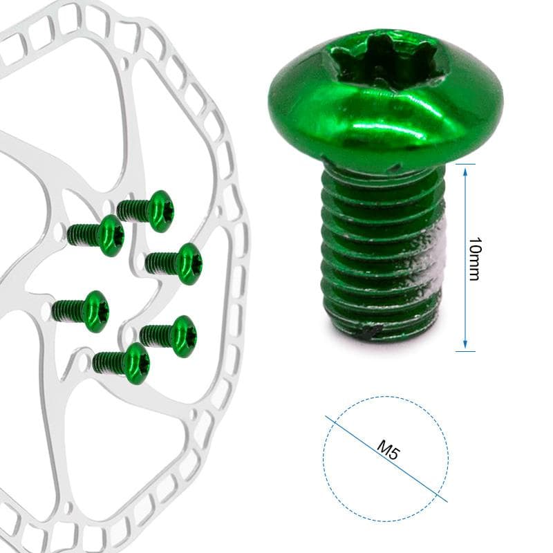 Grüner Schraube M5x10 für Bremsscheiben - 12 Stück