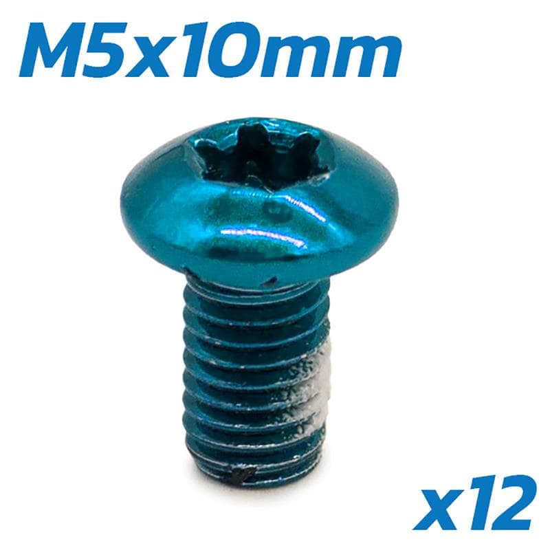 Blauer Schraube M5x10 für Bremsscheiben - 12 Stk