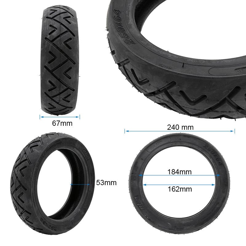 Tubeless City-Reifen 250×64