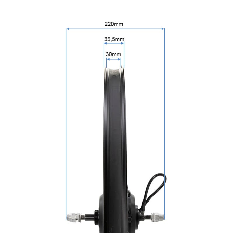Hinterradfelge 29x2,4 mit Motor 250W 42Nm ROKTAR/ZEPHIR