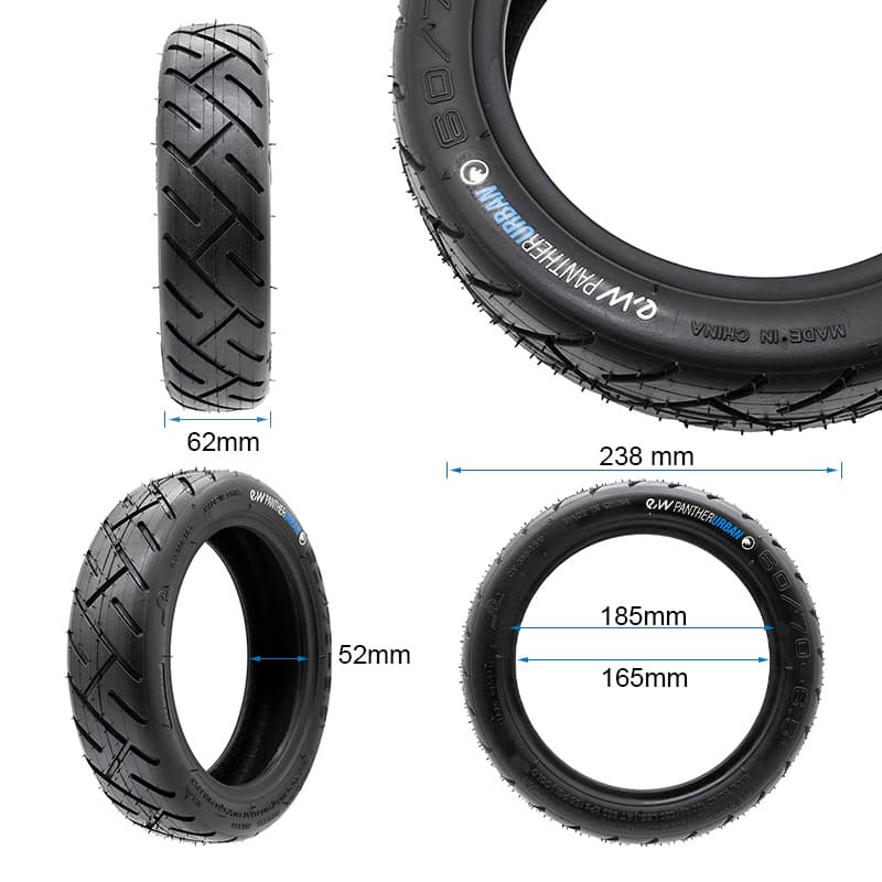 Schlauchloser Reifen 60/70-6,5 FÜR MI5 EWHEEL PANTHERURBAN